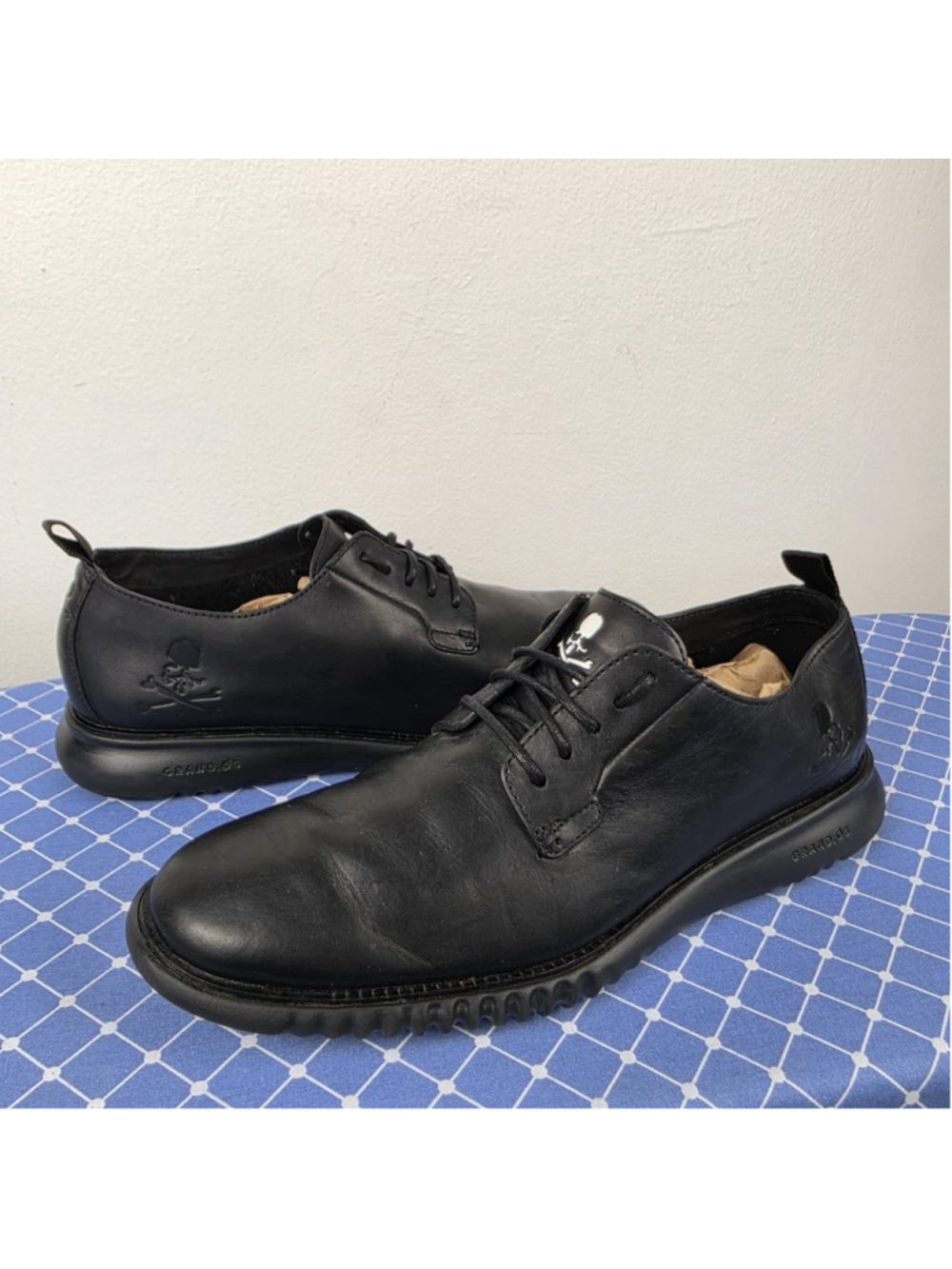 Mastermind Japan x Cole Haan Grand.ØS Black Leather Derby Shoes Men’s 10.5